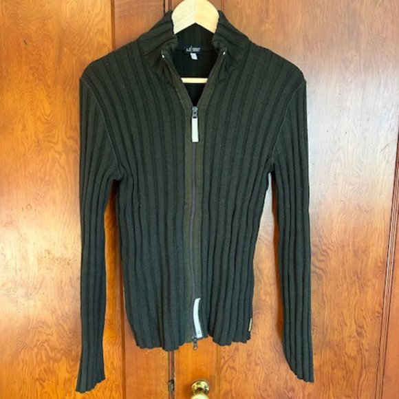 Armani Jeans Zip Up Sweater - Picture 1 of 10
